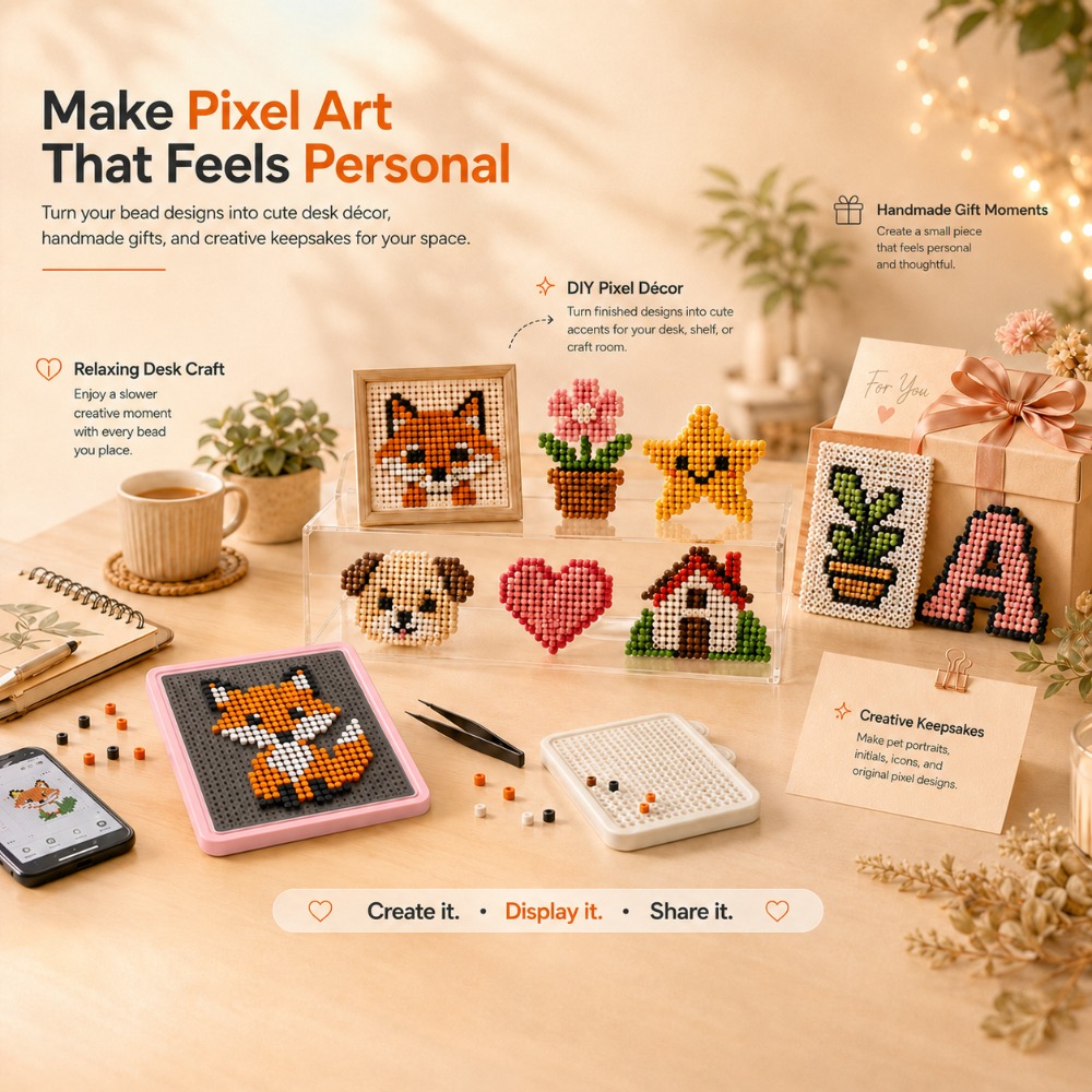 Jewelry Making Board - LED Smart Fuse Bead Pegboard, App