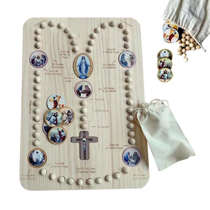 Wooden Rosary Beads Board With - огляд і ціна Jewelry Making Board