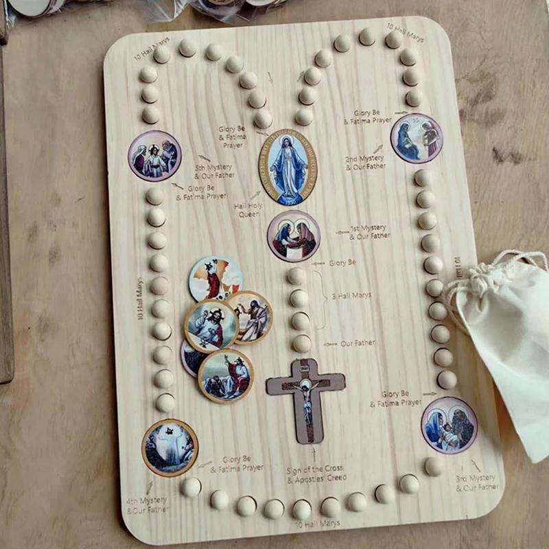 Wooden Rosary Beads Board With - огляд і ціна Jewelry Making Board