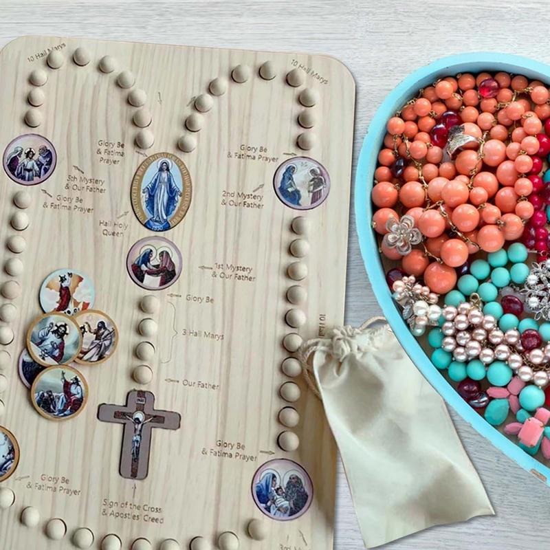 Wooden Rosary Beads Board With - огляд і ціна Jewelry Making Board