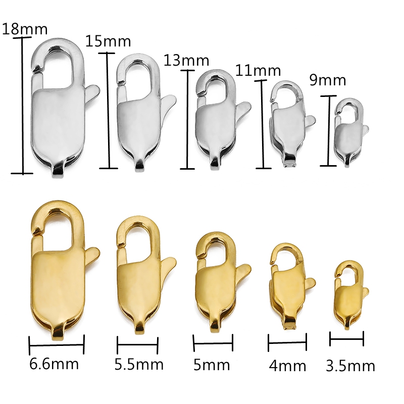 10pcs High End Quality Gold St - огляд і ціна Lobster Clasp Silver