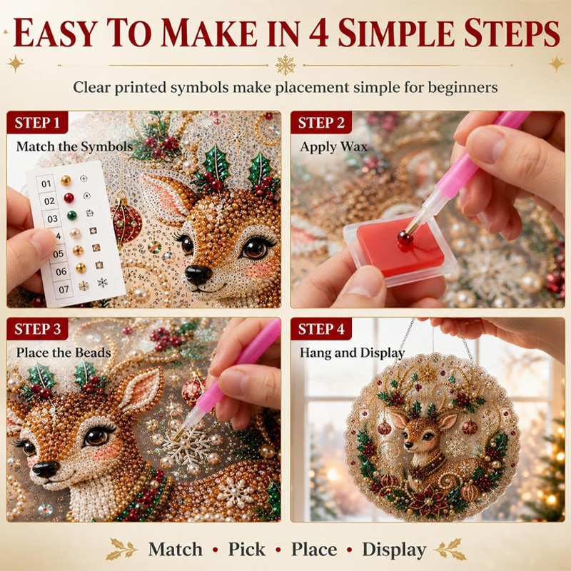Pearl Diamond Painting Suncatc - огляд і ціна Jewelry Making Board
