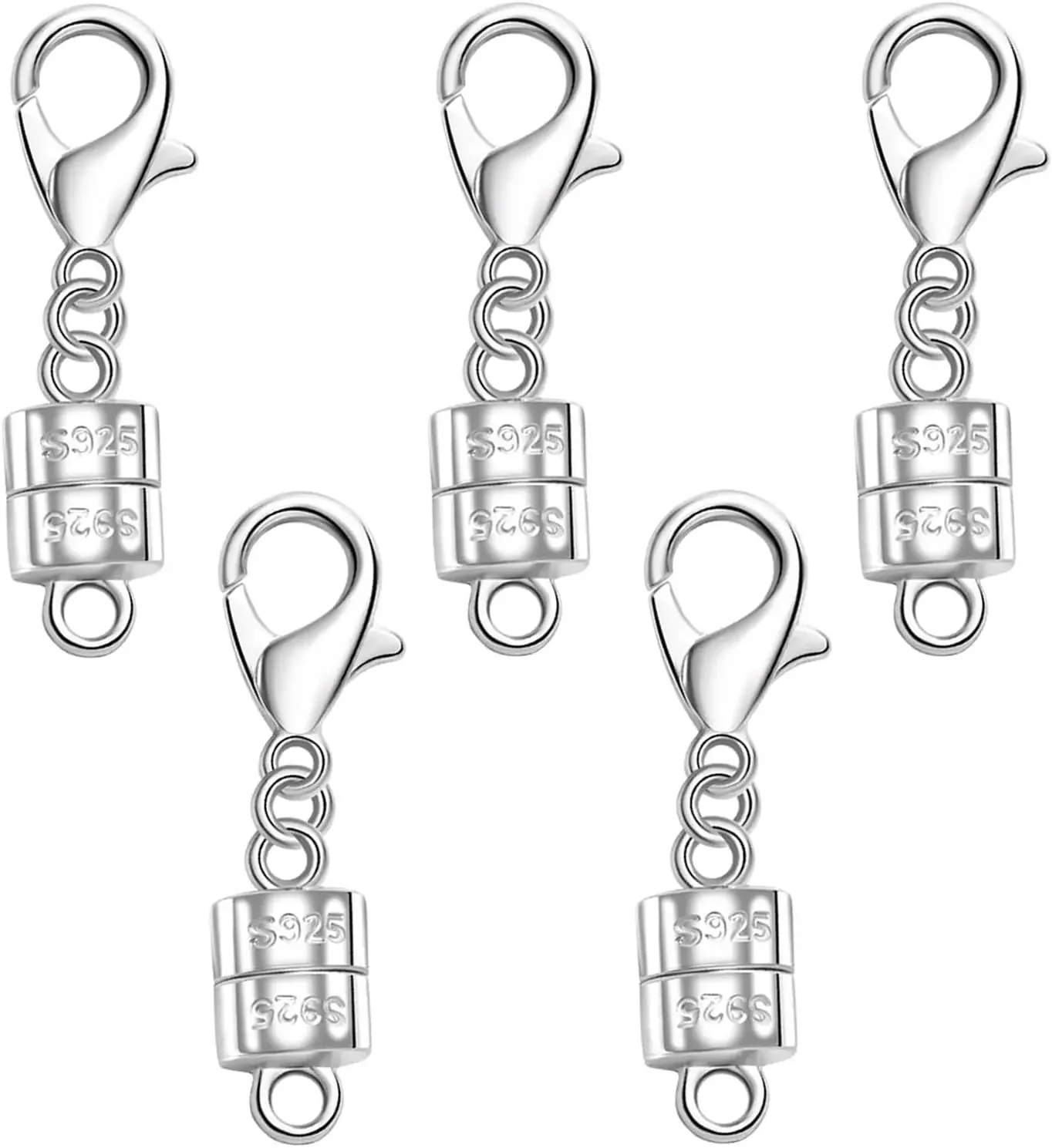 925 Silver Magnetic Necklace C - огляд і ціна Lobster Clasp Silver