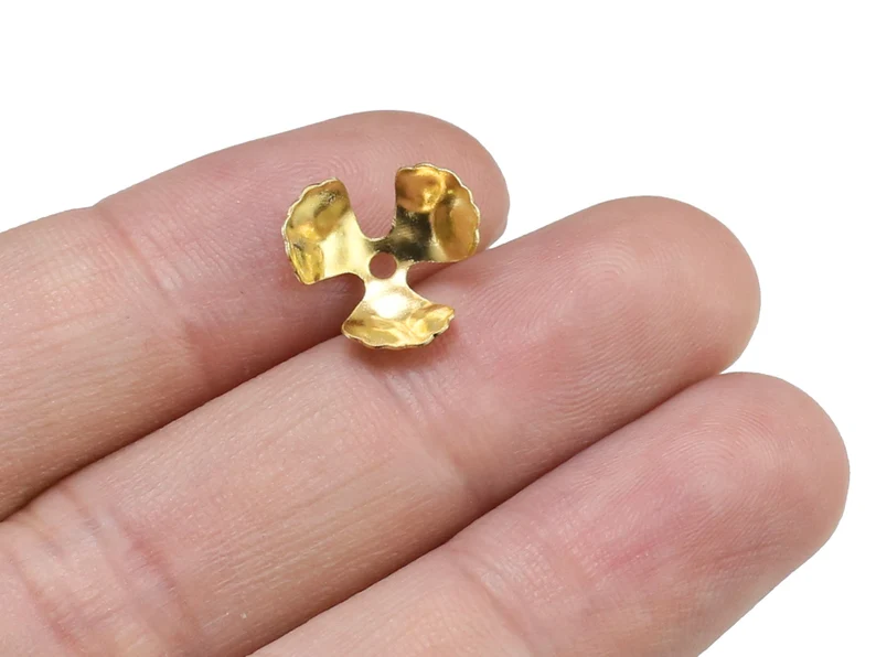 100pcs Brass Bead Caps, Floral - огляд і ціна Jewelry Making Gemstones