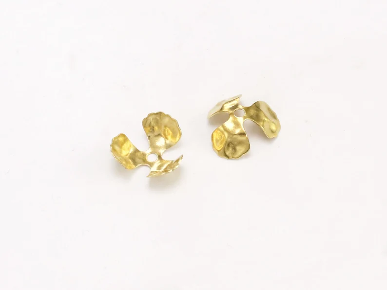 100pcs Brass Bead Caps, Floral - огляд і ціна Jewelry Making Gemstones