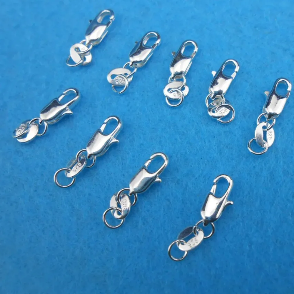 20PCS Silver Plated Universal  - огляд і ціна Lobster Clasp Silver