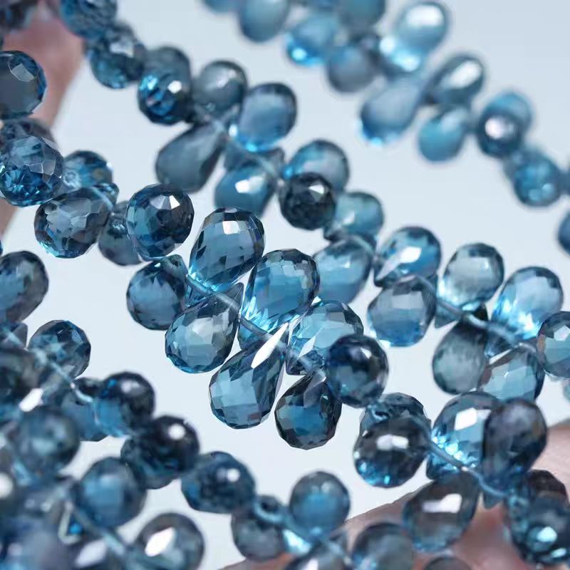 6A London blue Topaz drop face - огляд і ціна Jewelry Making London