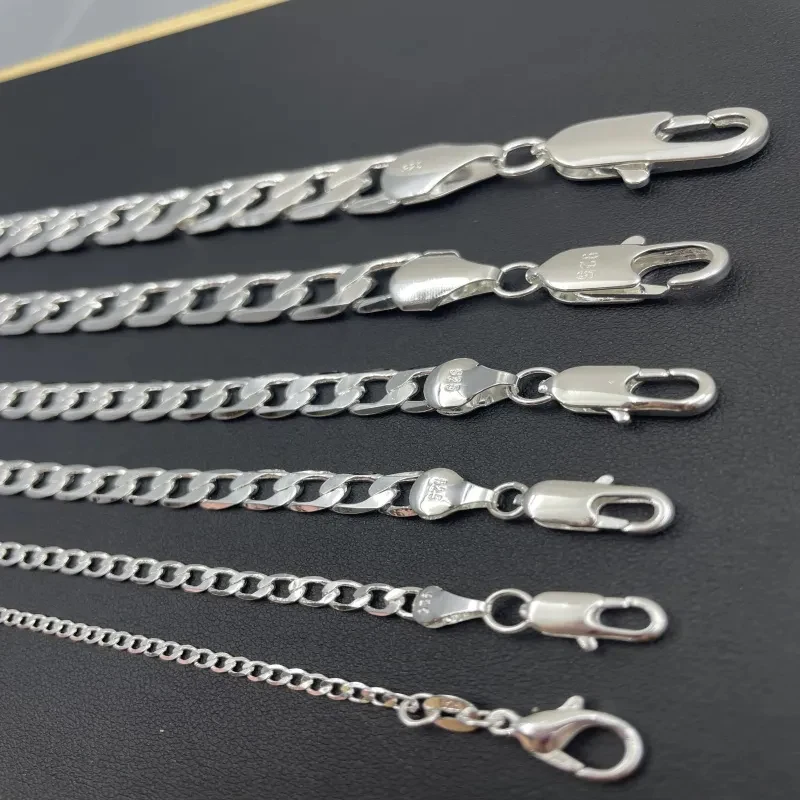 Men's 925 Sterling Silver Neck - огляд і ціна Lobster Clasp Silver