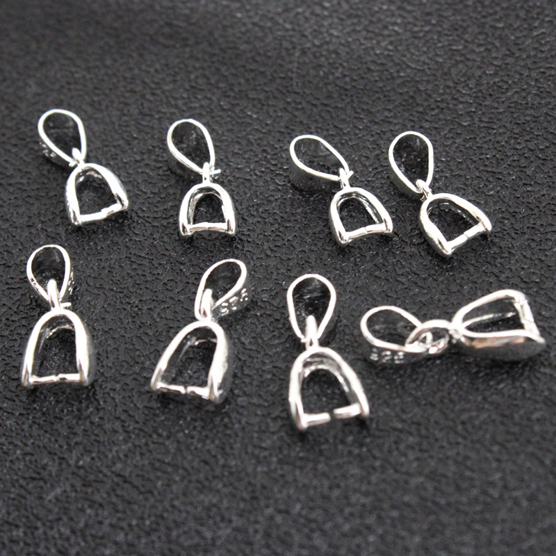 10Pcs 925 Stering Silver Plate - огляд і ціна Lobster Clasp Silver