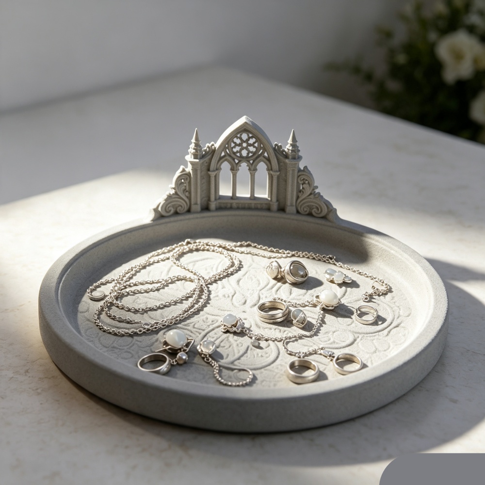3D Printed White Gothic Cathed - огляд і ціна Jewelry Making Board