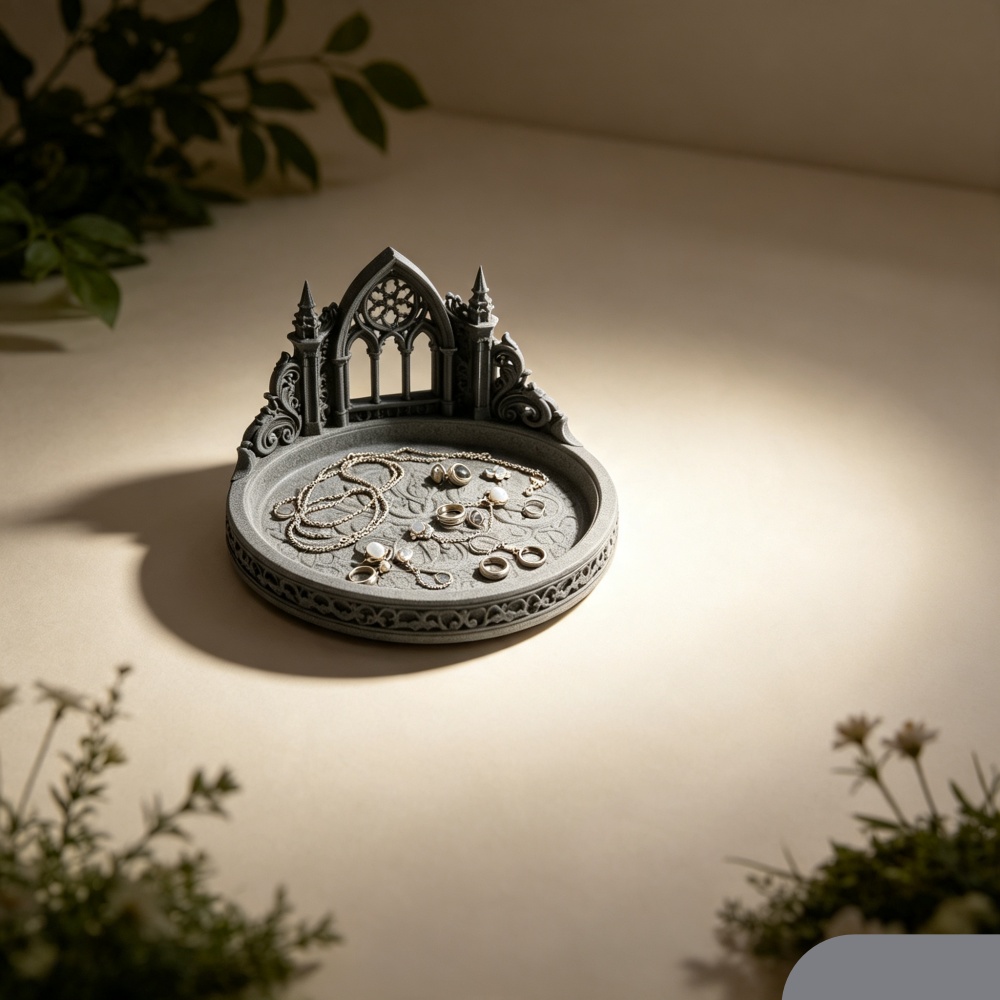 3D Printed White Gothic Cathed - огляд і ціна Jewelry Making Board