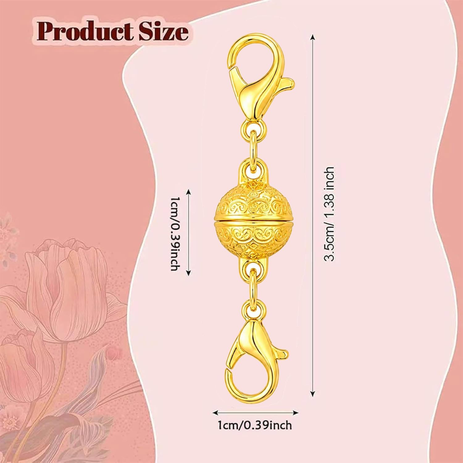 Magnetic Necklace Clasp with L - огляд і ціна Lobster Clasp Silver
